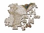 PUZZLE BOIS (1000 PIECES) - ANCIENT WORLD MAP - Eclaté