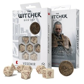 SET DE 7 DES - THE WITCHER - VESEMIR - LE VIEUX LOUP